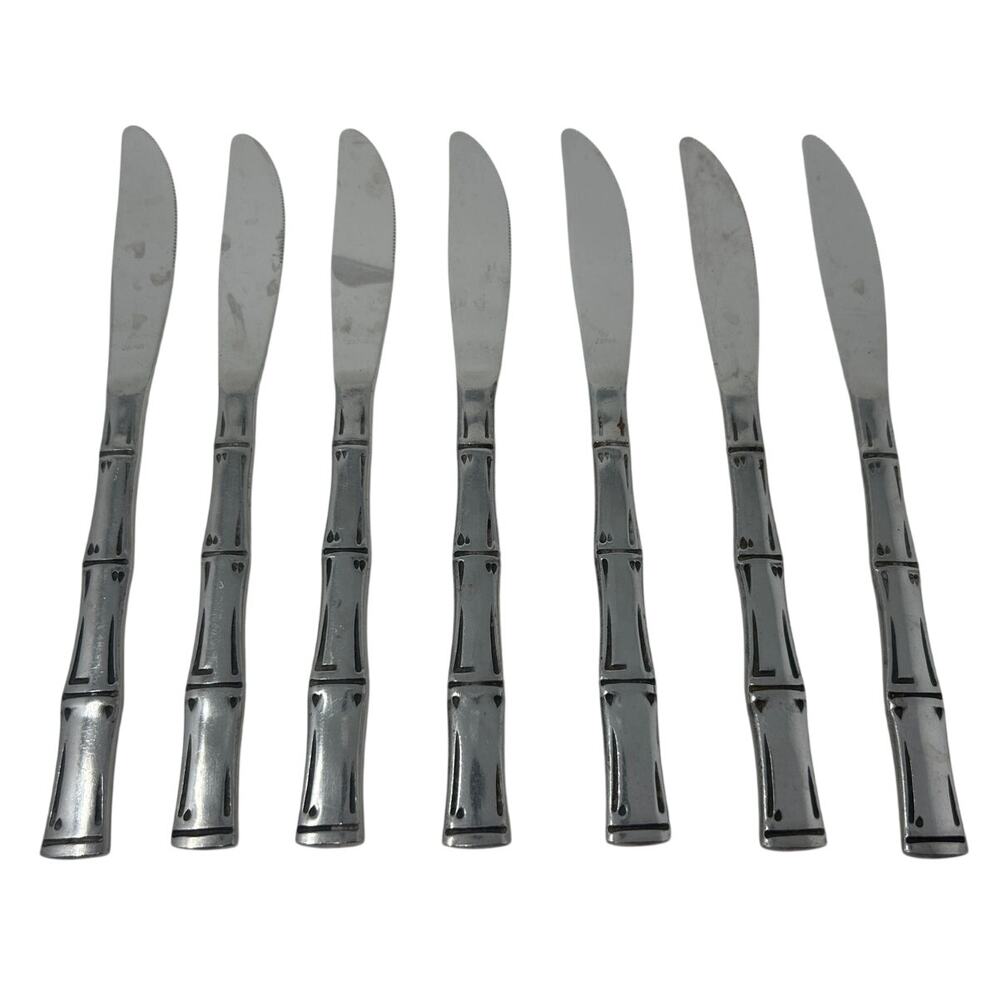 Northland Stainless Japan Bamboo‑Handle Knives - Set of 7